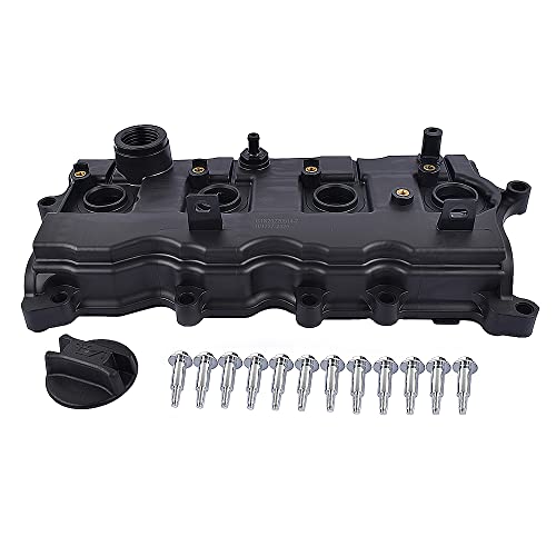 GELUOXI Valve Cover Kit & Gasket & Bolts & Cap Replacement for Nissan Rogue 2008-2012 /Altima (Hybrid) 2007-2013 / Sentra SE-R 2007-2012, L4 2.5L QR25DE Engine 13264-JA00A 13270-JA00A by GELUOXI - Image 2