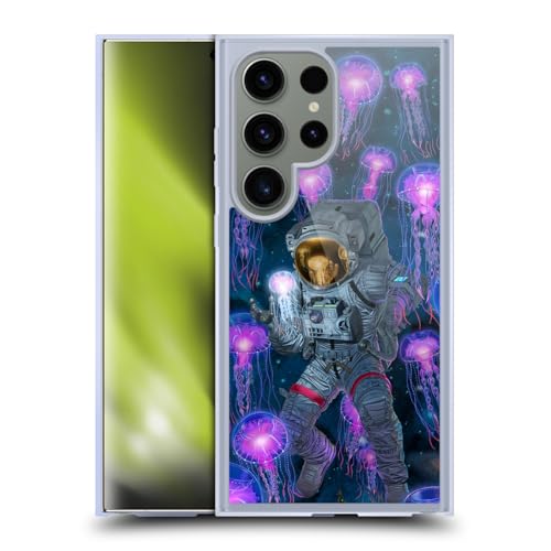 Coque Astronaute Méduse Samsung S24 Ultra Coque Gel Merveille Cosmiques MagSafe