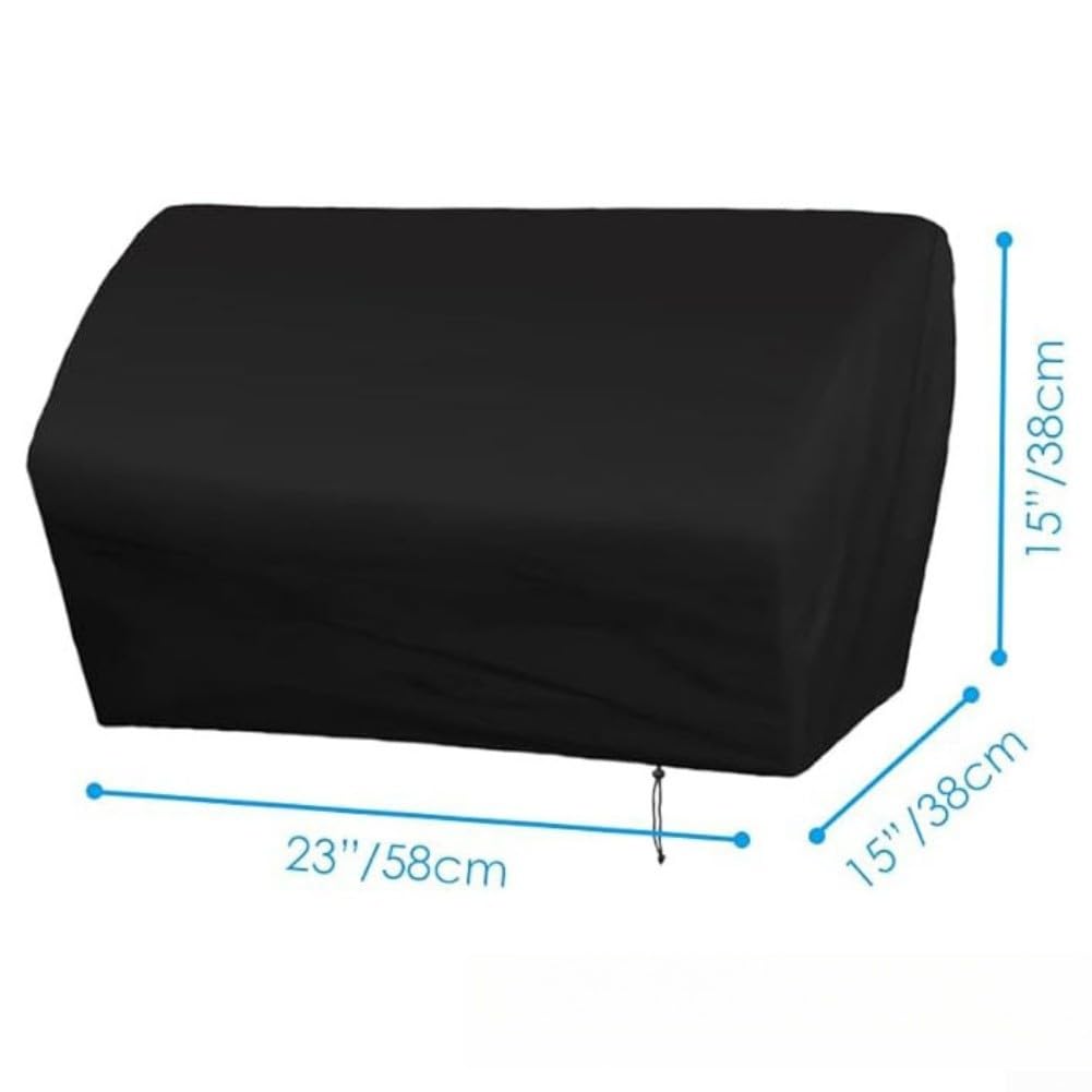 Copertura resistente per barbecue, impermeabile, 58 x 38 x 38 cm, resistente ai raggi UV, per pioggia, neve, barbecue a gas all'aperto (420D)