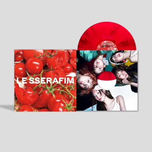 Album art for 1st Single Album "SPAGHETTI"[Tomato Red Vinyl] [US Exclusive] by LE SSERAFIM