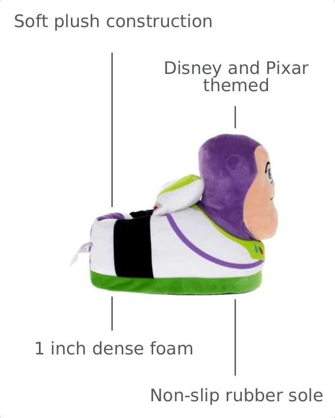 Image of Happy Feet Slippers Officially Licensed Disney and Pixar Character, Figural Slippers for Men, Women, Kids, As Seen on Shark Tank