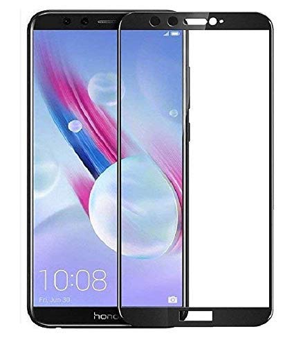 JGD PRODUCTS (Black 11D Tempered Glass for Honor 9 lite with Edge to Edge Coverage and Easy Installation kit