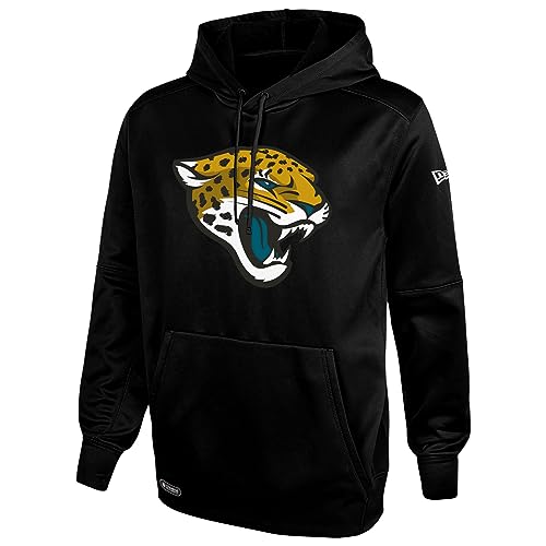 New Era NFL Men's Recognition Team Colors Pullover Performance Fleece Hoodie, Jacksonville Jaguars, Small