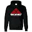 Black Hoodie White Print