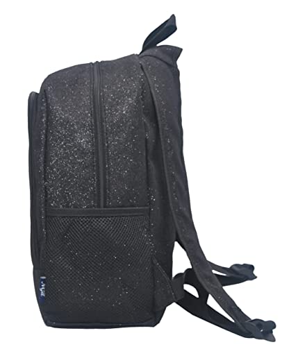 Ngil Canvas School Backpack (Glitter-Black) #TOP3