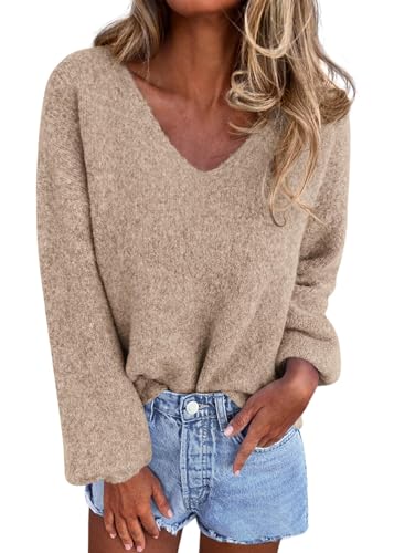 KIRUNDO Sweaters for Women Fall 2025 Oversized V...