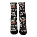 MZERSE Casual Polyester Crew Socks Just A Boy Who Love Trains, Warmer Winter Fashion Daily Dress Socks, Cozy High Ankle Sports Exercise Hiking Running
