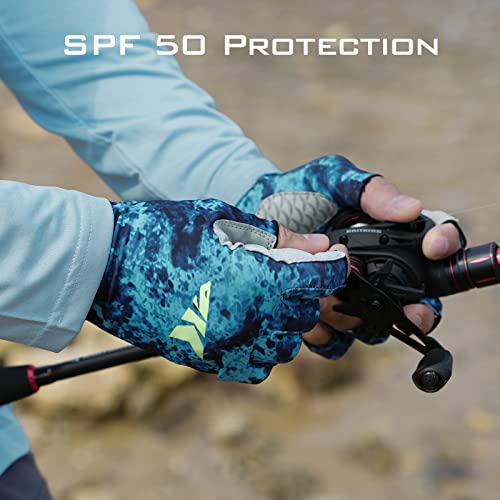 Kastking La Sal Fishing Gloves Upf50+ Sun Gloves Uv Protection Fingerless Gloves Men Women For Outdoor, Kayaking, Rowing, Paddling, Canoeing, Hunting #TOP2