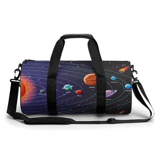 Sac week-end Système Solaire - Sac de gym et voyage compact