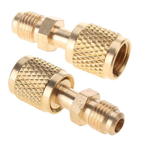 Nuevos adaptadores de latón R410a: conector macho de 1/4" a hembra de 5/16" para mangueras de carga miniatura 3