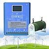Controlador de Sistemas Híbridos Eólicos y Solares de 14000W, Controlador de Carga MPPT Híbrido Eólico y Solar con Carga de Descarga, 12V24V / 24V48V (Eólico