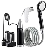 KEDSUM Portable Camp Shower, Camp Shower Head with Two Rechargeable Batteries, Portable Outdoor...