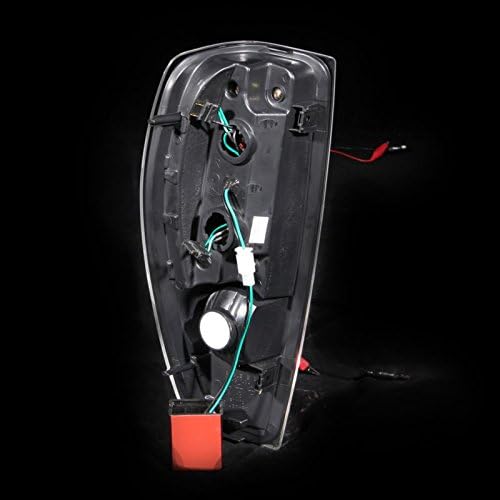 Black LED Tail Lights Assembly Set for Chevrolet Colorado - (Pair) Includes Driver Left and Passenger Right Side Replacement