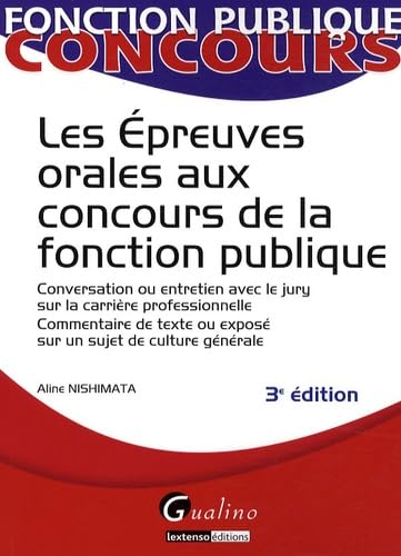 Les épreuves orales aux concours de la fonction publique