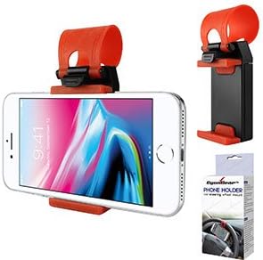 Steering Wheel Smartphone Mount, Phone Holder, Hands Free Compatible with iPhone 14 Pro Max Plus 13 12 11 XS XR Samsung Note 20 10 Z Fold Galaxy S22 S21 Pixel, Moto Google Map Waze GPS Navigation
