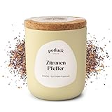 Potluck | Zitronen Pfeffer | Zitronenpfeffer im Keramiktopf | 90 g | Vegan und...