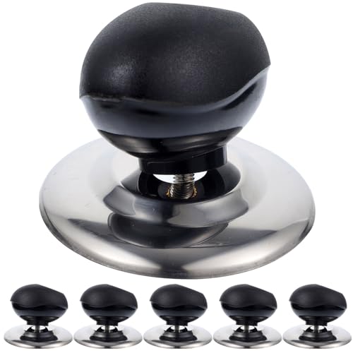 MOKKHNB 6 Piezas Pomo de Tapa de Olla Inoxidable Desgaste Compatible con Sartenes y Cacerolas Instalación y Uso Accesorios Prácticos para Cocina