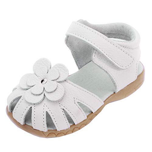 Sandales d'été en cuir pour fille à bout fermé Cover