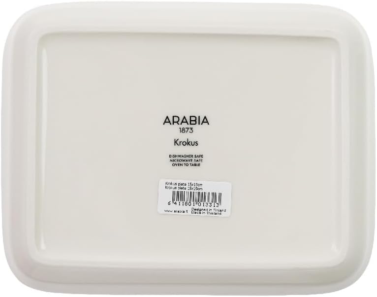 Arabia (ARABIA) Crocus Plate, 5.9 x 7.5 inches (15 x 19 cm), Green