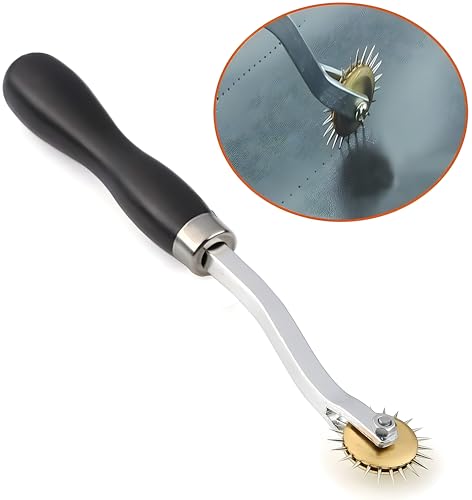 MAGIKON Wheel Leather Sewing Stitch Spacing Paper Craft Tool Roulette 4mm - Thumbnail 3