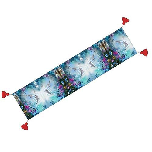 Chemin de table pour cuisine pour masquer et protéger des taches - 7