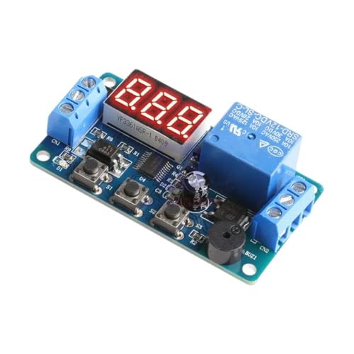 Car Delay Timer Relay Shield 3 Bits Digit Tube LED Display Switch Programmable Readout Delay Timer Relay Module with Buzzer 12V New 2026 High for Reliable Electronic Component