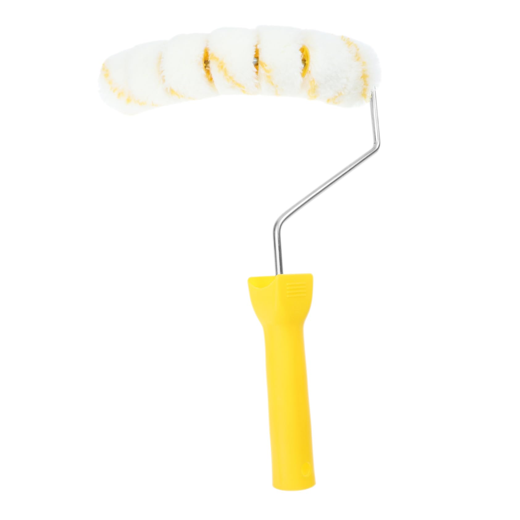 2St Rohrbürste rundbürste autopinsel Farbauftragbürste Malwerkzeug für Rohre Malerwerkzeug für Rohre Glanzwalze Walzenfarbe Malerrolle Arc-Malwalze Walzenbürste Plastik Yellow DOITOOL