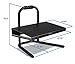 Mount-It! Height Adjustable Foot Rest for Standing and Sitting, Freestanding Under The Desk Footrest with Handle and Six Height Settings, Anti-Slip Padded Surface,Black