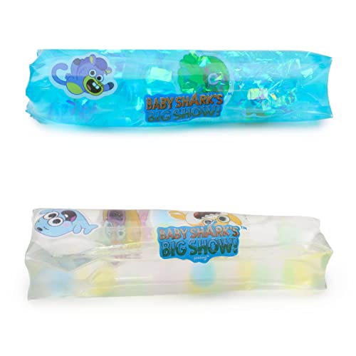 Toyland® Packung mit 2 – Baby Shark Sensory Ocean Wiggle Water Snake – Neuartiges Quetschspielzeug – ab 3 Jahren