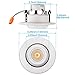 TORCHSTAR High CRI90+ 4 Inch Dimmable Gimbal Recessed LED Downlight, 10W (75W Equiv.), Energy Star, 5000K Daylight, 800lm, Adjustable LED Retrofit Lighting Fixture, 3 Years Warranty, Pack of 4