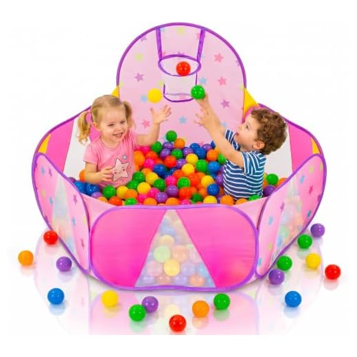 Nubuni Bällebad Baby | Eckig Viereckig Ball Pit Bällebecken Ab 1 Jahr Rosa