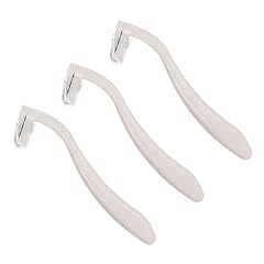 3Pcs Women Razor Shaver Hair Removal Kit for Leg Arm and Private Area White Disposable Shavers for Sensitive