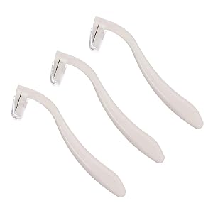 3Pcs Women Razor Shaver Hair Removal Kit for Leg Arm and Private Area White Disposable Shavers for Sensitive