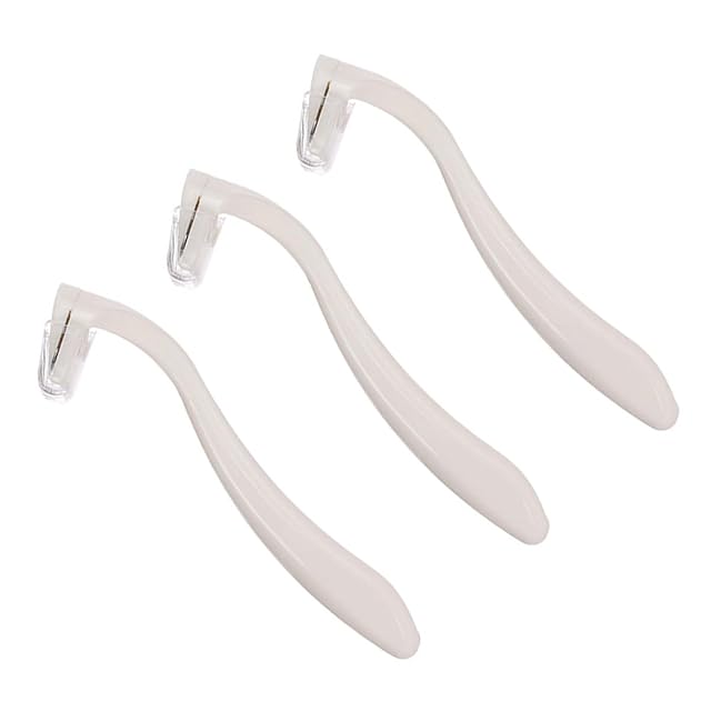 3Pcs Women Razor Shaver Hair Removal Kit for Leg Arm and Private Area White Disposable Shavers for Sensitive