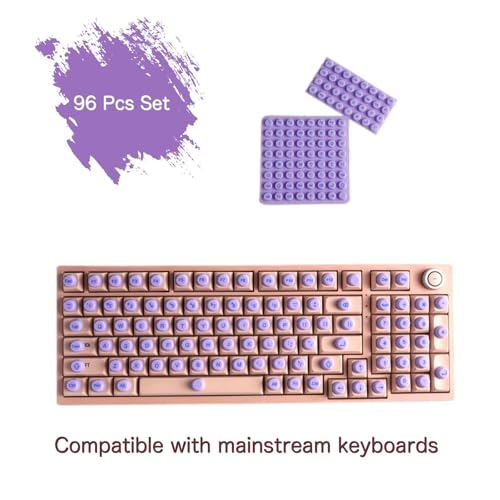 Pegatinas para Teclado 96 Piezas Morado miniatura 6