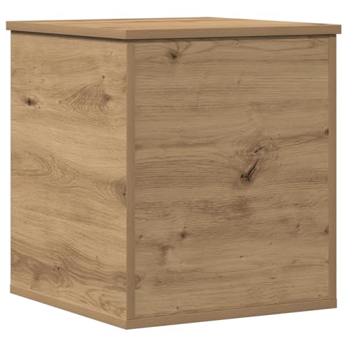 vidaXL Caja de almacenaje Madera ingeniería Roble Artisan 40x42x46 cm