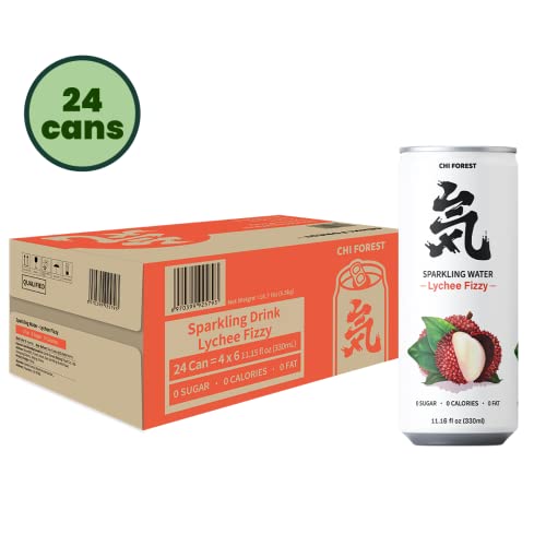 Chi Forest Sparkling Water (Fizzy Lychee, 11.15 Oz* 24) #TOP2