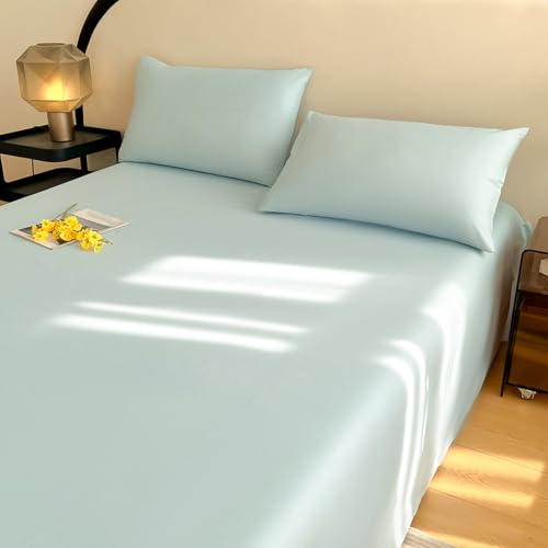 Drap plat de qualité hôtelière 245x270cm uni en coton haut de gamme - 5