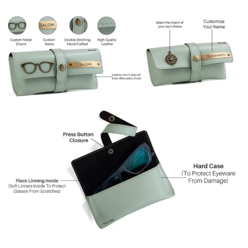 Image of AICA Personalized Name & Charm Sunglass Cover Giftset for Women