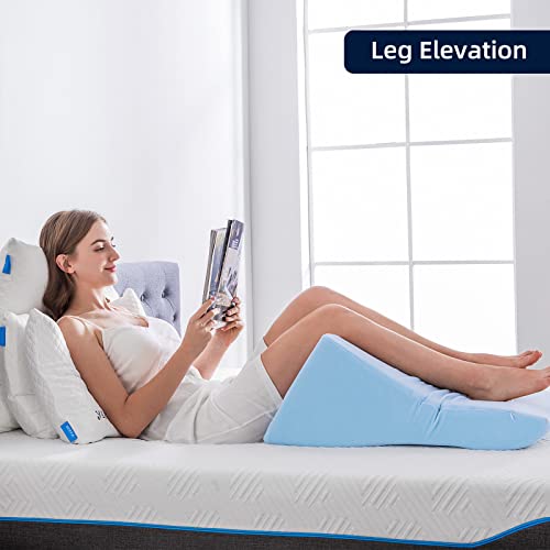 NOFFA Lesekissen für Bett und Sofa - Memory Schaum Keilkissen - Ergonomisches Rückenlehne Kopfkissen - Perfekt für Rückenunterstützung beim Entspannen, Spielen, Lesen oder Fernsehen - Image 5