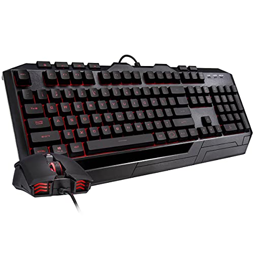 Kit Teclado e Mouse Gamer Cooler Master Devastator 3 Plus Led 7 Cores, Teclado Switches Mem-chanical