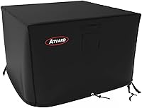 Vista 5 de Atyard Cubierta rectangular para hoguera de gas de 42 x 24 x 24 pulgadas, impermeable, resistente al viento, anti-UV, para muebles de patio
