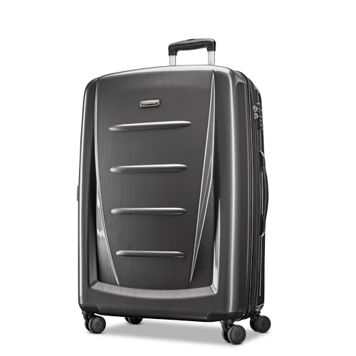 Samsonite Winfield 2 Hardside Gepäck mit Spinner Rollen, Dunkelgrau, Checked-Large 28-Inch, Winfield 2 Hartschalengepäck...