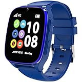 Xipax Kids Smartwatch for Boys Girls with 4G LTE Calling, Kids Watch with Video Chat, Camera, Games, SOS Call Watch for Children Age 4-12 (Blue(NO GPS))