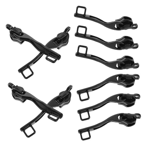 FOMIYES 5Pairs Zipper Pulls Replacement Double Layer Theft Slider for Luggage Secure Single Lock Hole Design Stylish and Convenient Zipper Repair Products for Travel