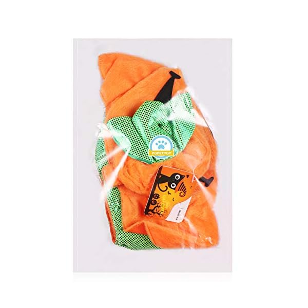 Popetpop cat pumpkin costume-halloween cat costume suits clothes hatdress headbands festival pumpkin costumes for dogs cats - image 8