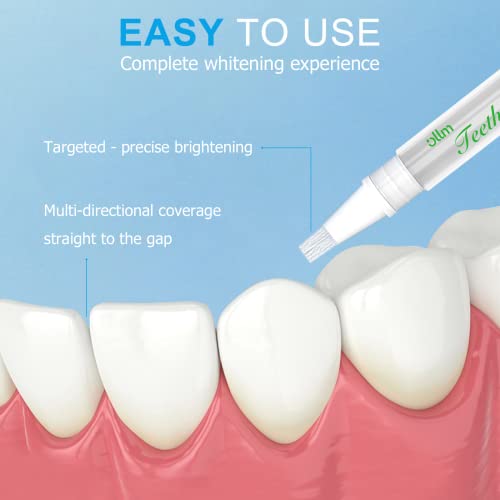 Teeth Whitening Pen Bleaching Gel - 3 Pcs Tooth Whitening Gel Professional, 20+ Uses, Effective＆Painless, No Sensitivity, Easy To Use, Beautiful White Smile Tooth Whitener For Home, Travel #TOP3