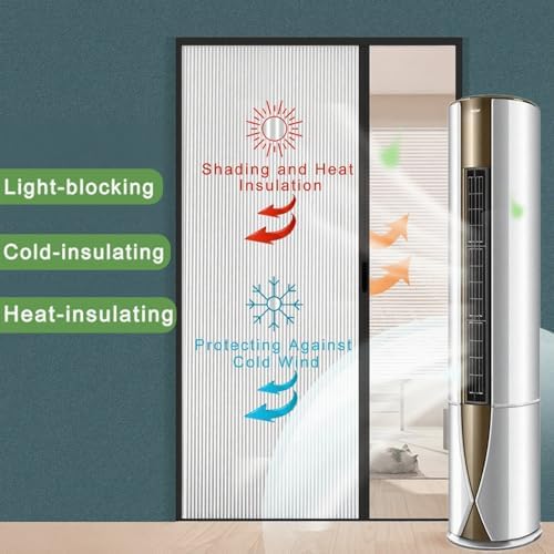 Customizable Accordion Door - Waterproof & Heat-Insulating Folding Curtain with Aluminum Frame, Perfect Sliding Screen for Bedroom & Bathroom (48"x80")