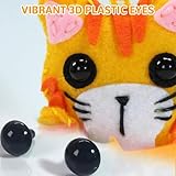 IROLEHOME Cat Sewing Kit for Kids Ages 6-12 - My First Cat Craft Kit for Beginners with Pre-Punched Felt, Learn to Sew DIY Project Gift for Girls & Boys