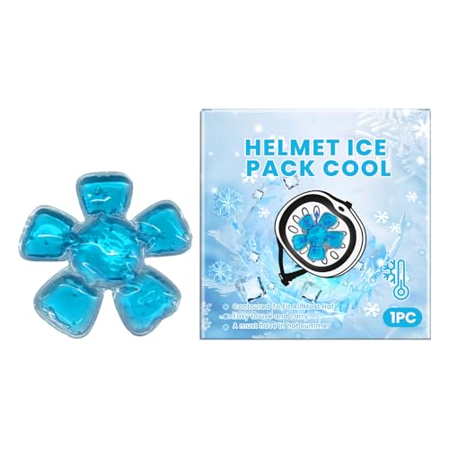 Casco ICE para migrañas – Gel Ice Pack | Refrigeración de casco reutilizable flexible minimiza la frecuencia de reemplazo y enfriador de confort para dolores de cabeza, lesiones, muelas del juicio